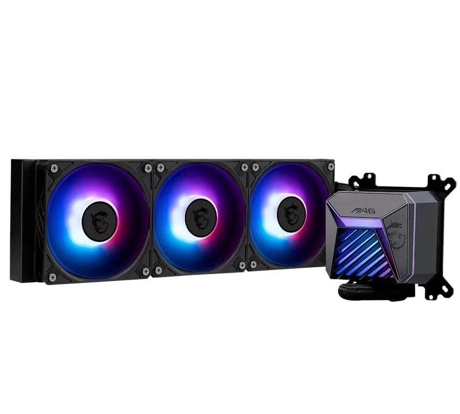Water Cooler MSI MAG Coreliquid A15, ARGB, 360mm, Intel e AMD, Preto - CLA15360