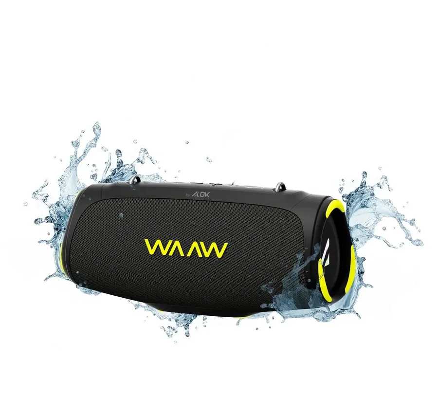 Caixa De Som Speaker Bluetooth Waaw By Alok Boombox Boom 110 40w Rms
