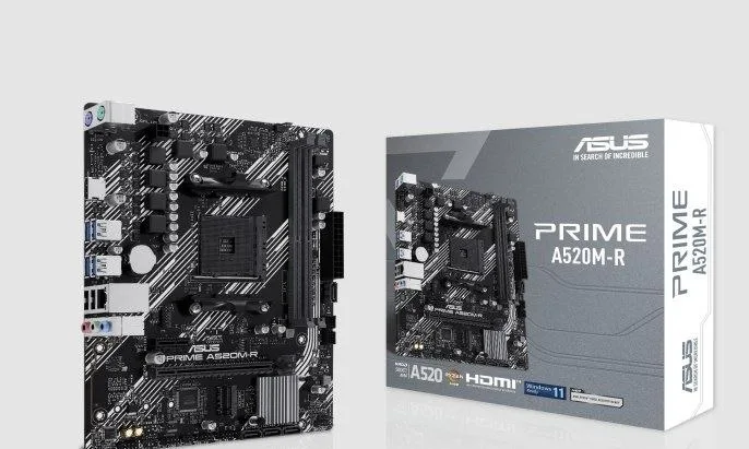 Placa-mãe Asus para AMD AM4 Prime A520M-K 2xDDR4 mATX - 90MB1500-M0EAY0