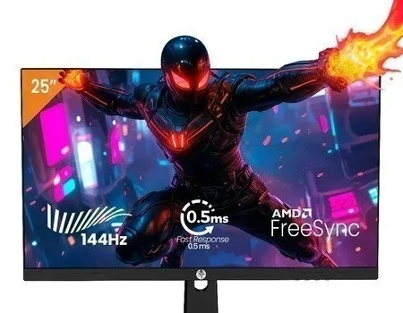 Monitor Gamer Haiz 25 144hz 0.5ms 1920x1080 HDR10 Resolução FHD HDMIDP Painel IPS VESA Alta Taxa de Atualização