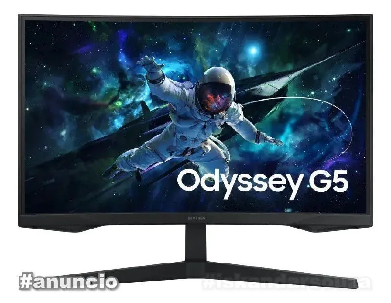 Monitor Gamer Samsung Odyssey G5, 27 , Qhd, 165hz Cor Preto