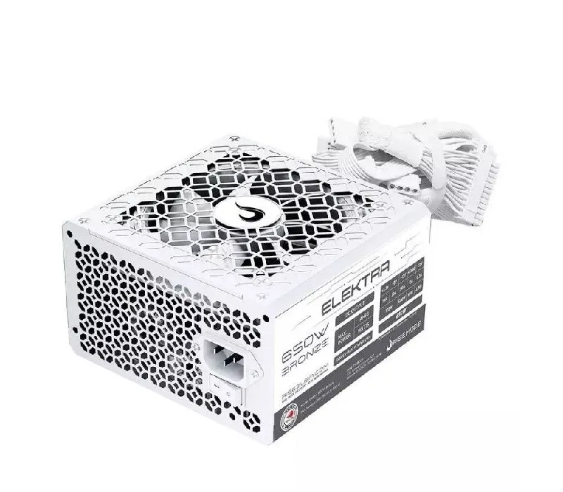 Shopee  lojagigantec - Fonte Gamer Rise Mode Elektra 650W 80 Plus Bronze PFC Ativo Branco - RM-PSU-ELK-650-W