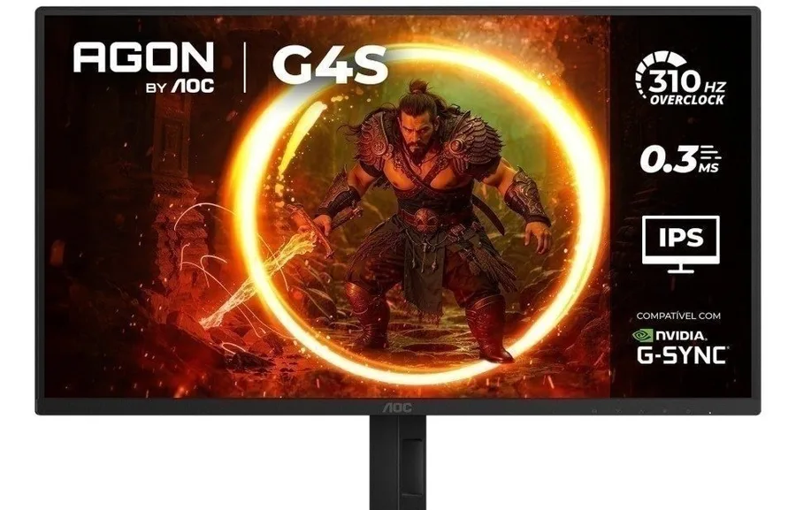 Monitor Gamer Aoc Agon G4s 25 310Hz  0.3ms, Hdr10, Ips, Base Ajustável, 25G4sP