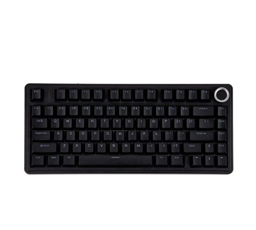 F75 Teclado Mecânico Gamer AULA F75, RGB, Switch Red, Keycaps PBT, Hotswap, Preto - AULA-F75-Wired-BK-R