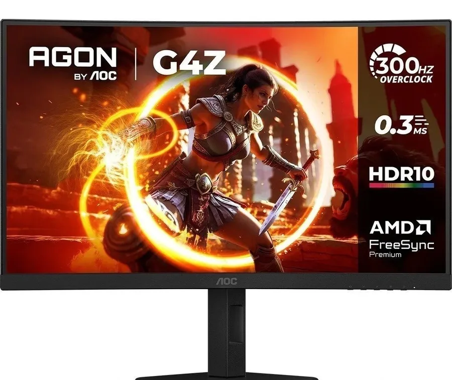 Monitor Gamer Curvo Aoc Agon G4z 27 300Hz 0,3ms Hdr10 Base Ajustável C27g4zP Preto