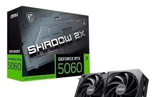 MercadoLivre - Placa de vídeo msi geforce rtx 5060 shadow 2x oc 8gb gddr7 128-bit