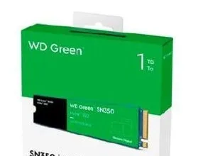 MercadoLivre - Ssd 1TB Western Digital Green Sn350 Nvme, Gen3, M.2 2280  1 TB - Verde Escuro