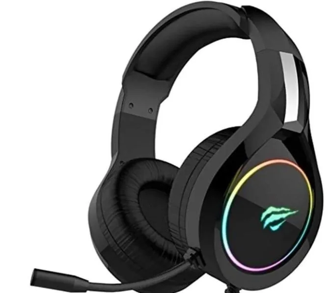 Amazon  Amazon - Havit Headphone Fone de Ouvido H2232d, Gamer, Iluminação RGB, com Microfone, Falante de 50mm, Conector 3.5mm, HAVIT, HV-H2232d, Cabo USB para Iluminação