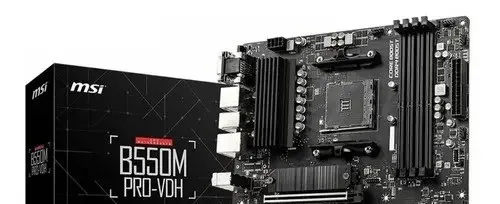 Placa-mãe MSI B550m Pro-VDH Am4 HDMI VGA Dport