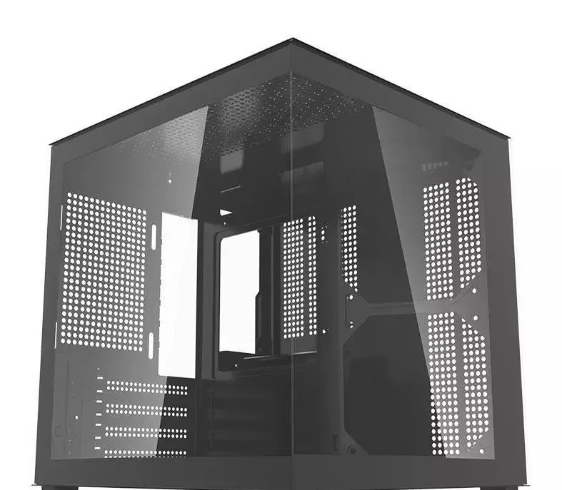 Gabinete Gamer Aquário Aigo Apollo A275, Mini-Tower, Lateral de Vidro, Preto, AC-A275-B-HQ1