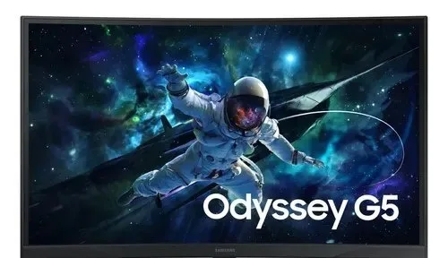 Monitor Gamer Samsung Odyssey G5, 27 , Qhd, 165hz Cor Preto