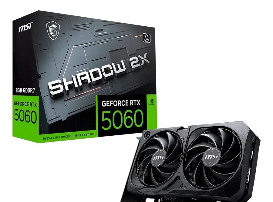 BUG - Placa de vídeo msi geforce rtx 5060 shadow 2x oc 8gb gddr7 128-bit