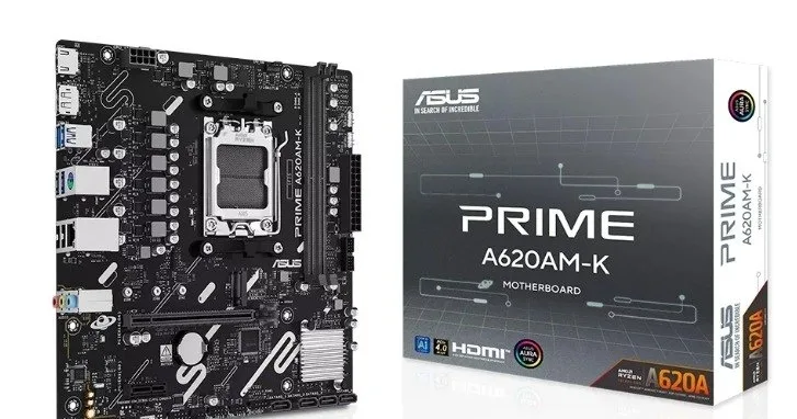 Placa Mãe ASUS PRIME A620AM-K, AMD AM5 , mATX, DDR5 - 90MB1GX0-M0EAY0