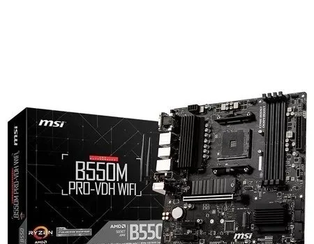 Wi-Fi Placa Mae Msi B550m Pro-vdh Wifi Ddr4 Socket Am4 Cor Preto