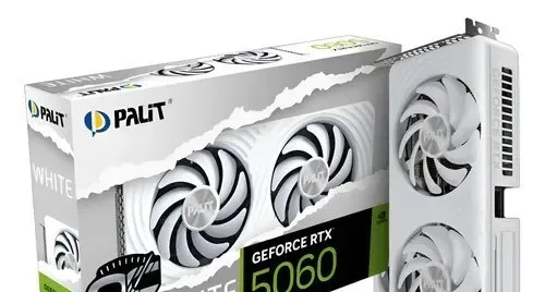 Placa De Video Geforce Nvidia Palit RTX 5060 White Oc 8GB