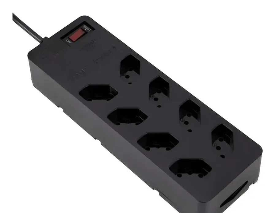 Filtro De Linha com DPS iCLAMPER Energia 8 Tomadas Régua com Tecnologia LCF