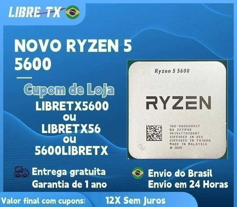Ryzen 5 5600 Novo