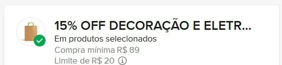 Novo Cupom Mercado Livre