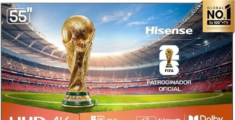 Hisense Smart TV 4K 55 Polegadas 55A6NV com Dolby Vision, HDR10, HLG, Dolby Gaming, Film Maker, DTS Virtual X, Compatibilidade Alexa e Google Home
