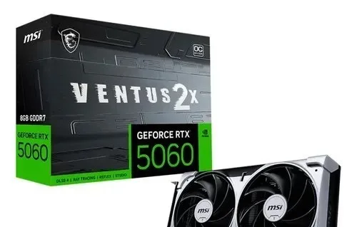 Placa De Vídeo Msi Geforce Rtx 5060 8gb Ventus 2x Oc Edition
