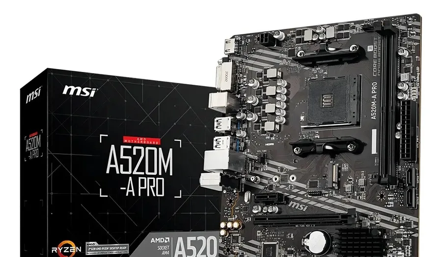 Placa-mãe Msi A520m-a Pro AM4 Matx DDR4 Hdmi Dvi M.2