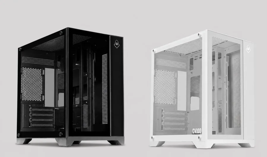 Gabinete Gamer Aquário Mancer CV100, Mid-Tower, Lateral De Vidro, Preto, MCR-CV100-BK