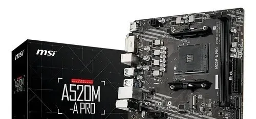 Placa-mãe Msi A520m-a Pro Am4 Matx Ddr4 Hdmi Dvi M.2