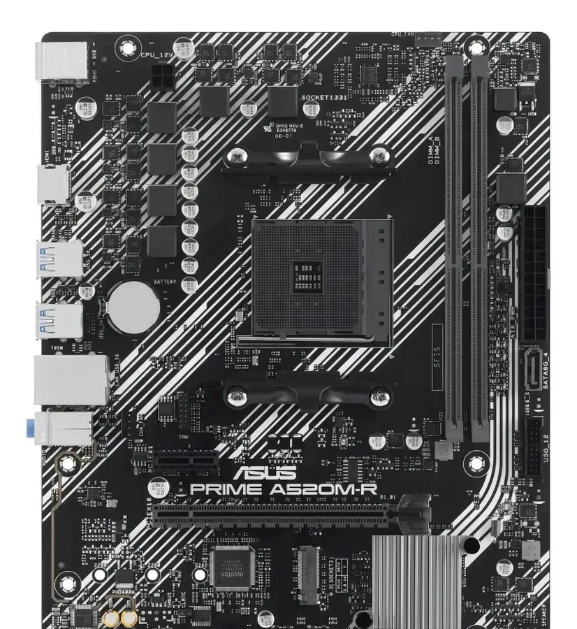 Placa Mãe Asus Prime A520m-r Am4 Ddr4 Micro-atx