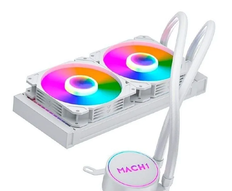 Water Cooler MACH1 Logic, RGB, 240mm, AMD e Intel, Branco - GK240W