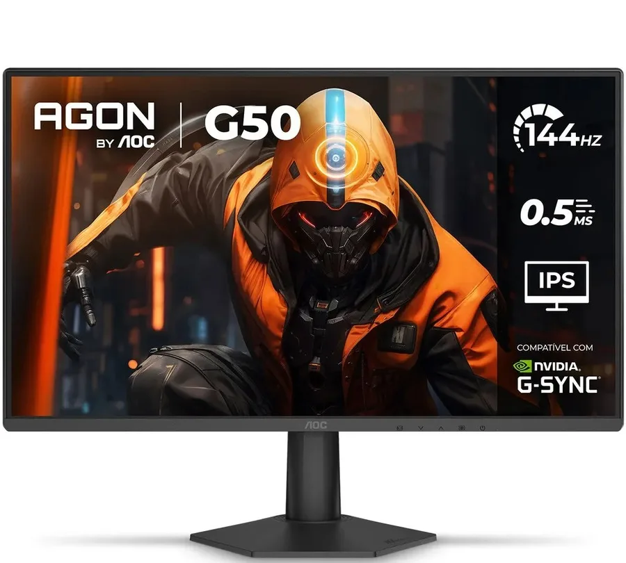Monitor Gamer Aoc Agon G50 24 144hz 0,5ms 24g50f Preto
