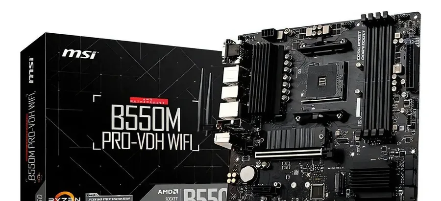 Placa Mae Msi B550m Pro-vdh Wifi Ddr4 Socket Am4 Cor Preto