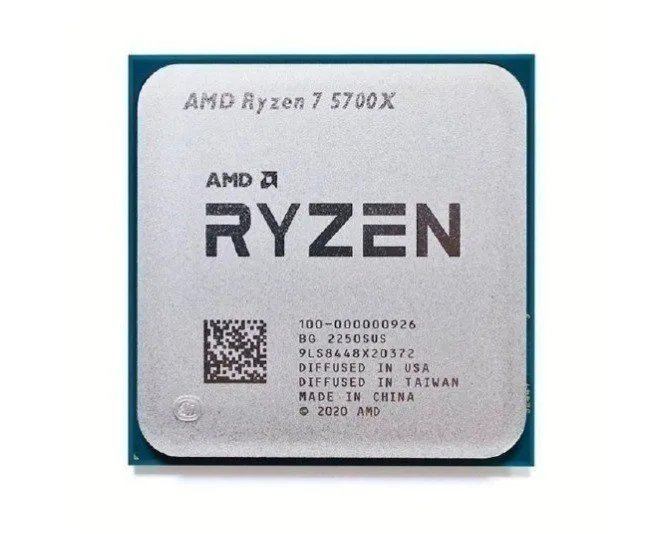 Processador AMD Ryzen 7 5700X, 3,4 GHz, 8 núcleos, 16 threads, cache de 32 MB, soquete AM4, OEM sem cooler