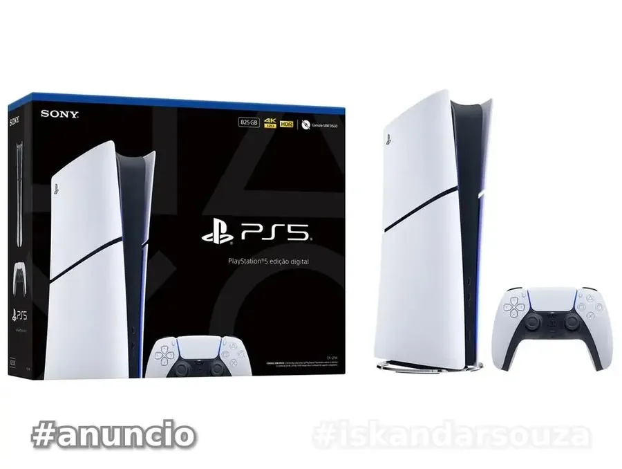PlayStation 5 Edição Digital 825GB 1 Controle Branco Sony