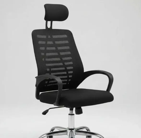 MercadoLivre - Cadeira Executiva Eike Mesh Zebra Alta Preta Giratória Ergonômica Com Reclinável