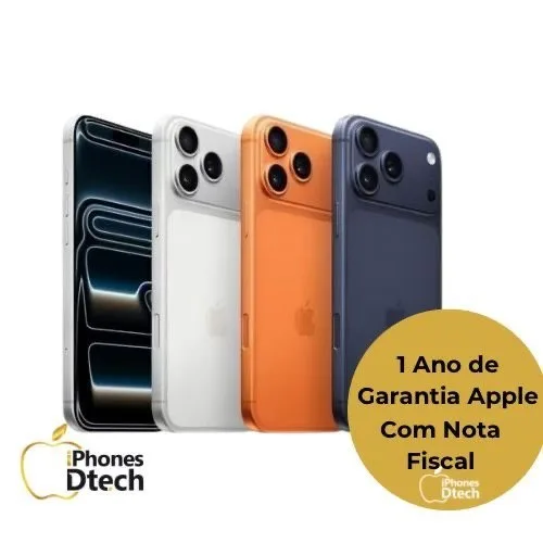 iPhone 17 Pro Pro Max 256GB 512GB Original Lacrado 1 Ano de Garantia Apple  Nota fiscal