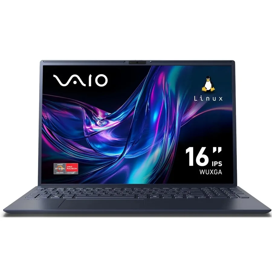 Notebook VAIO FE 16 AMD Ryzen 7 5825U, Linux, 8GB RAM 256GB SSD 16 WUXGA IPS - Cinza Grafite