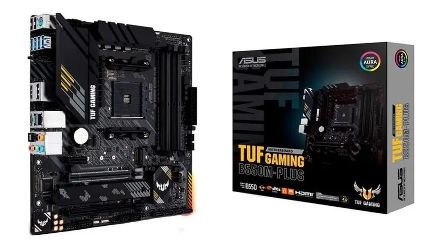 Placa Mãe Asus Tuf Gaming B550m-plus Ddr4 AMD Am4 mATX RGB
