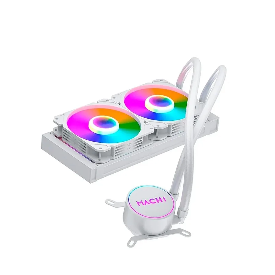 Water Cooler Mach1 Logic Rgb 240Mm Amd E Intel Branco Gk240W