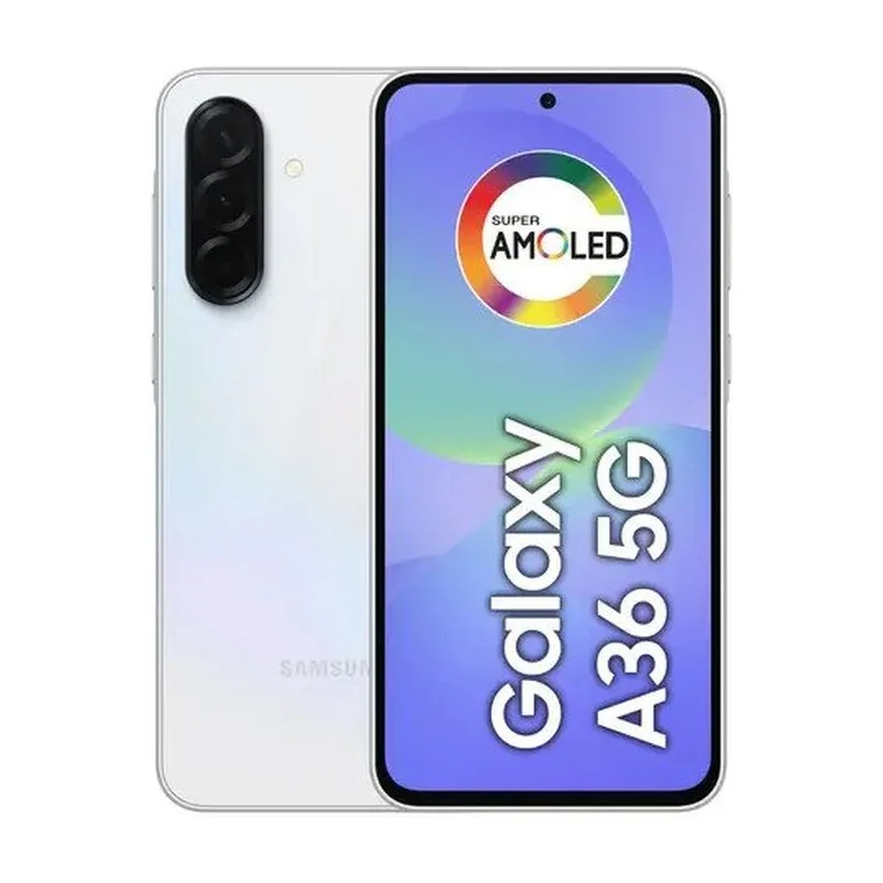 Smartphone Samsung Galaxy A36 5G 128GB 6GB RAM Câmera Tripla de até 50MP Selfie de 12MP IP67 Super AMOLED 6.7 NFC Recursos AI Android e Segurança Snapdragon - Branco