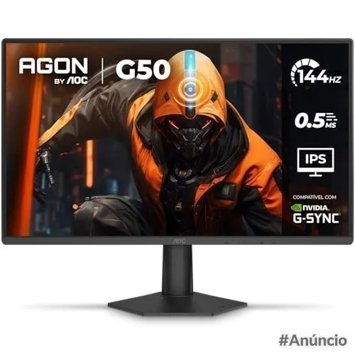 Monitor Gamer AOC AGON G50 24 144Hz 0,5ms IPS HDR10 G-SYNC 24G50F