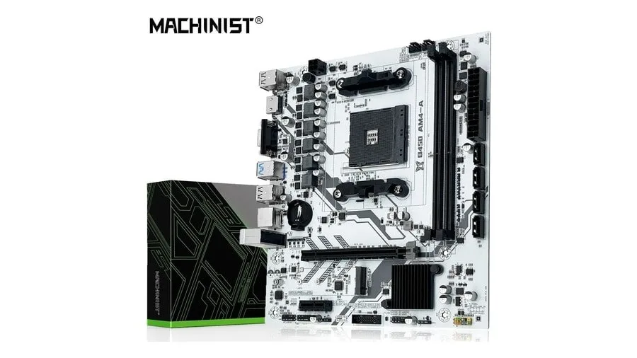 Placa mãe B450m Machinist Branca