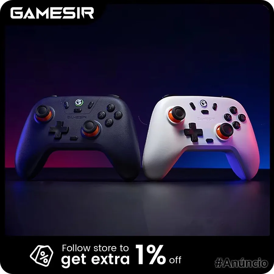 Controle Sem Fio Gamesir T4 Nova Lite, Hall Effect