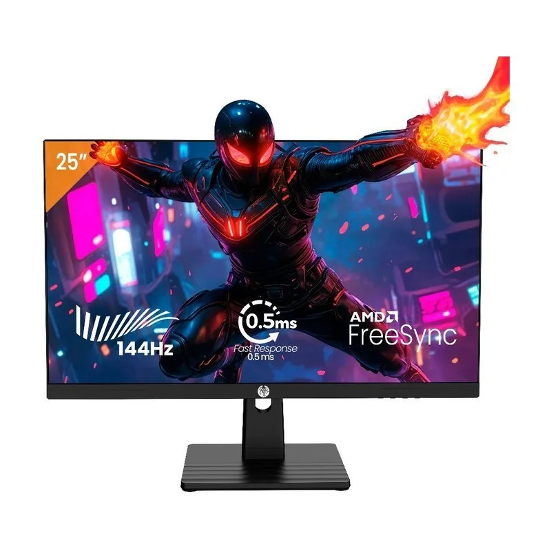 Monitor Gamer Haiz 25 144hz 0.5ms 1920x1080 HDR10 Resolução FHD HDMIDP Painel IPS VESA Alta Taxa de Atualização