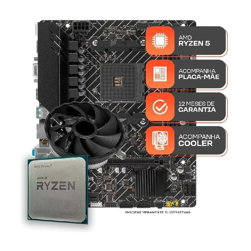 Kit Upgrade Gamer, AMD Ryzen 5 3400G, A520M