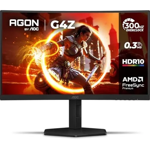 Monitor Gamer Curvo AOC AGON G4Z 27 300Hz 0,3ms HDR10 Base Ajustável C27G4ZP