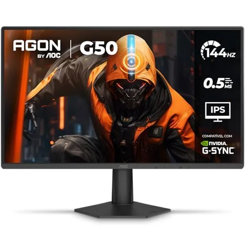 Monitor Gamer AOC AGON G50 24 144Hz 0,5ms IPS HDR10 G-SYNC 24G50F