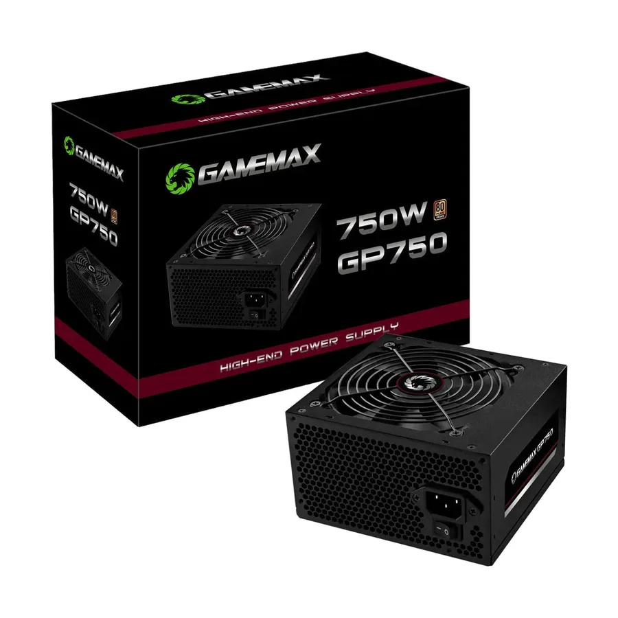 Fonte De Alimentacao 750w Gp750 80 Plus Bronze Gamemax Cor Preto
