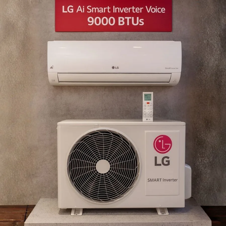 Ar Condicionado LG Ai Smart Inverter Voice 9000 Btus Frio Branco