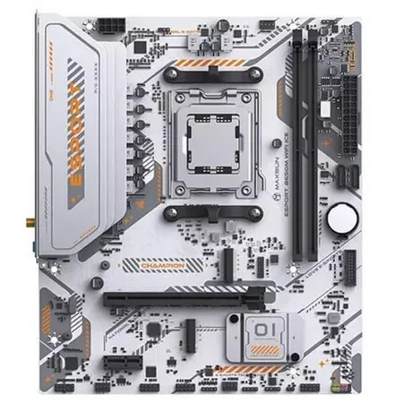 Placa Mãe Maxsun eSport B650M WiFi Ice, Chipset B650, AMD AM5, mATX, DDR5, Branco