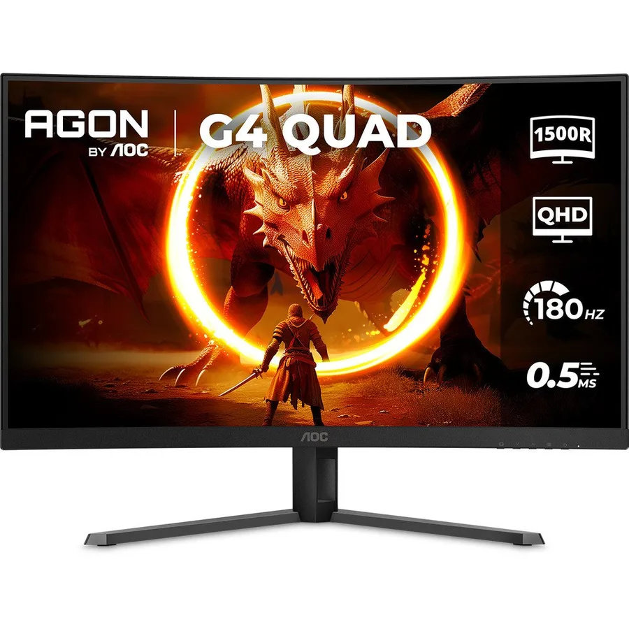 Monitor Gamer Curvo AOC AGON QUAD 32 180Hz 0,5ms HDR10 CQ32G4E